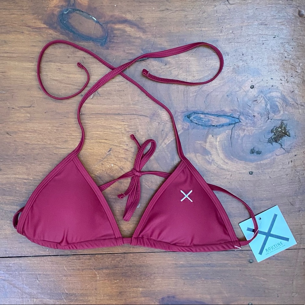 BoutineLA Plum Bikini Top